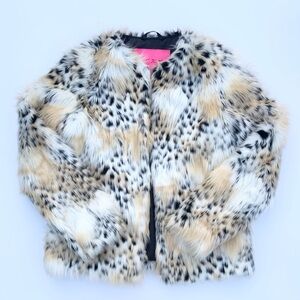 Betsey Johnson Faux Fur Jacket